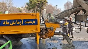 بتن ریزی سقف اول محدوده گلستان هلال احمر 1 300x169