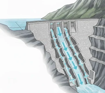 ساخت سد بتنی ثقلی با بتن درشت‌متخلخل