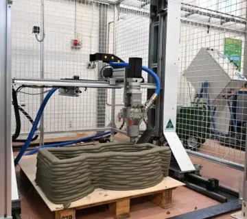 چاپ سه‌بعدی بتن در ساختمان‌سازی مدرن با مصرف کمتر مواد