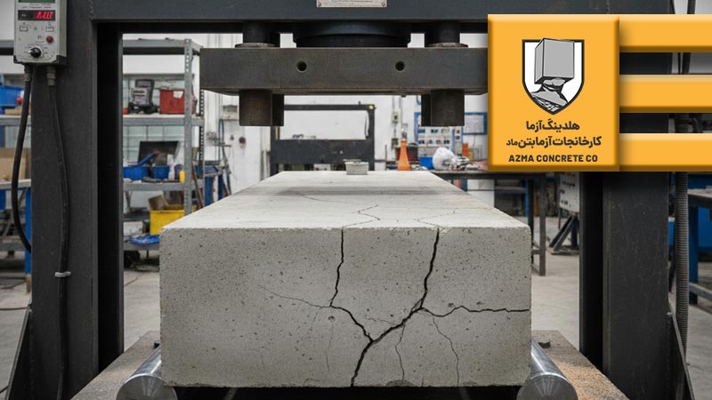 آزمایش مقاومت خمشی بتن در آزمابتن