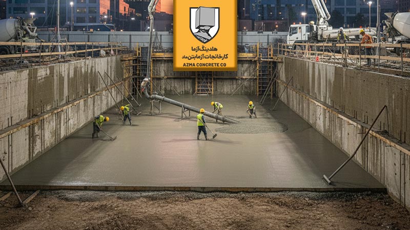 اجرای بتن مگر در فونداسیون