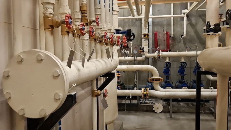 آب گرم در بتن‌